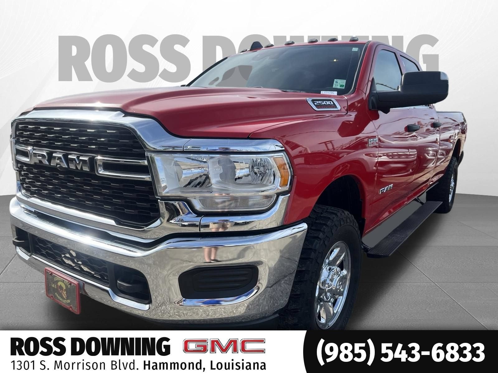 2022 RAM 2500 Tradesman Crew Cab 4x4 8' Box in Red — front three-quarter view