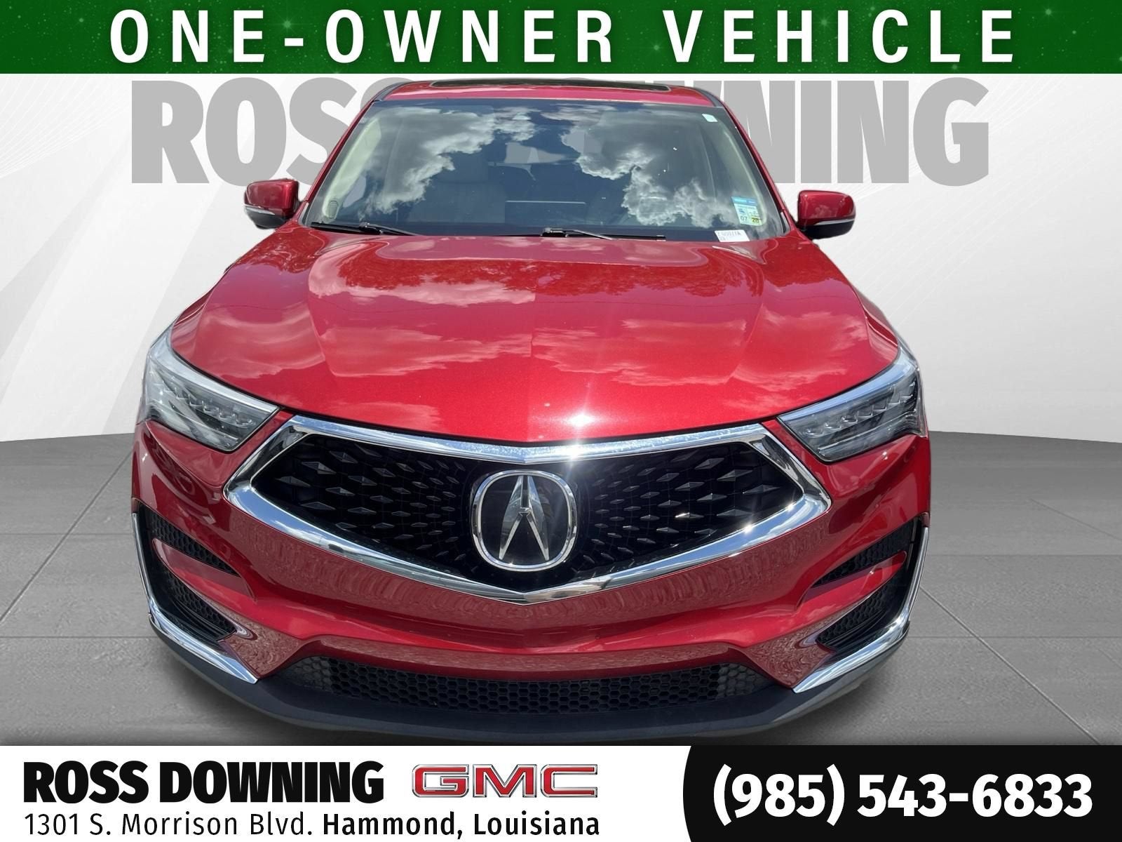 2020 Acura RDX Standard in Red — front three-quarter view