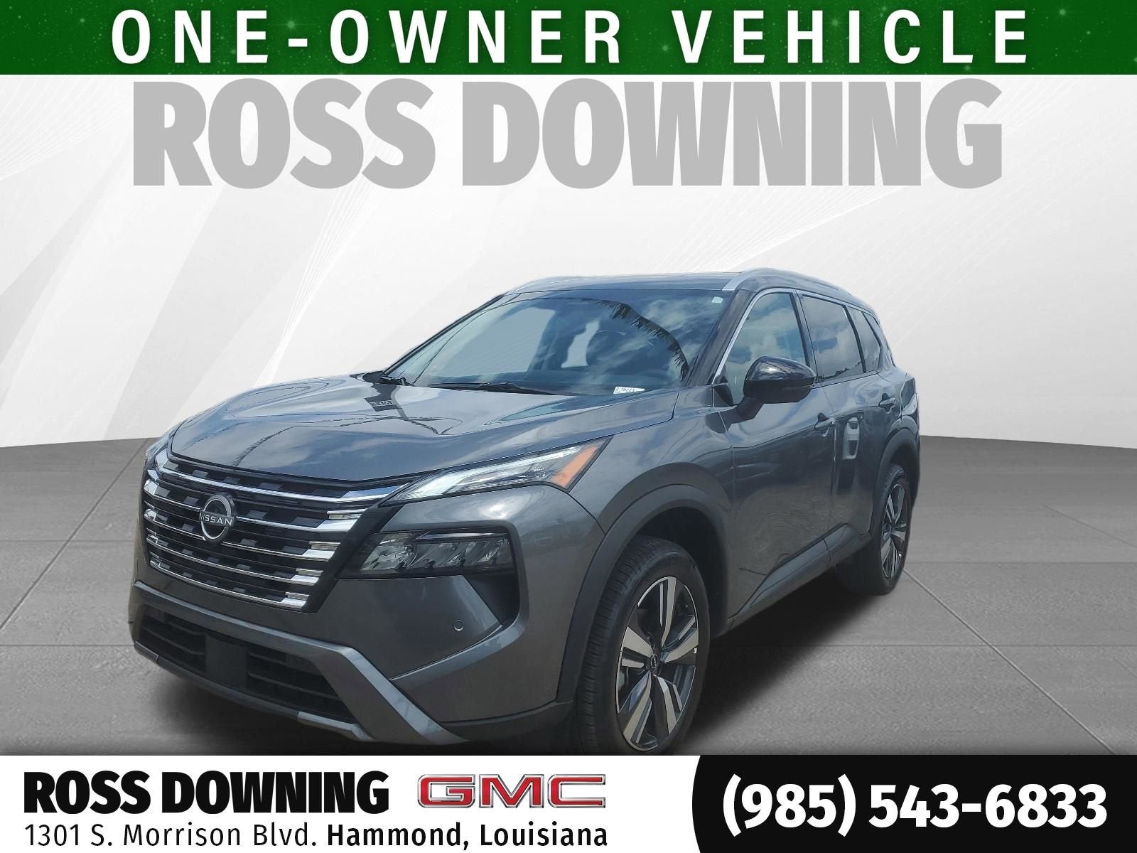 2026 Nissan Rogue SL in Gun Metal Gray Metallic — front three-quarter view