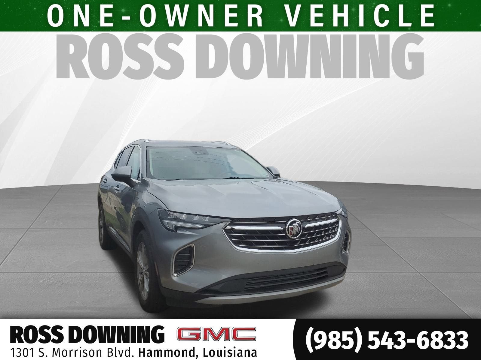 2023 Buick Envision Preferred in Moonstone Gray Metallic — front three-quarter view